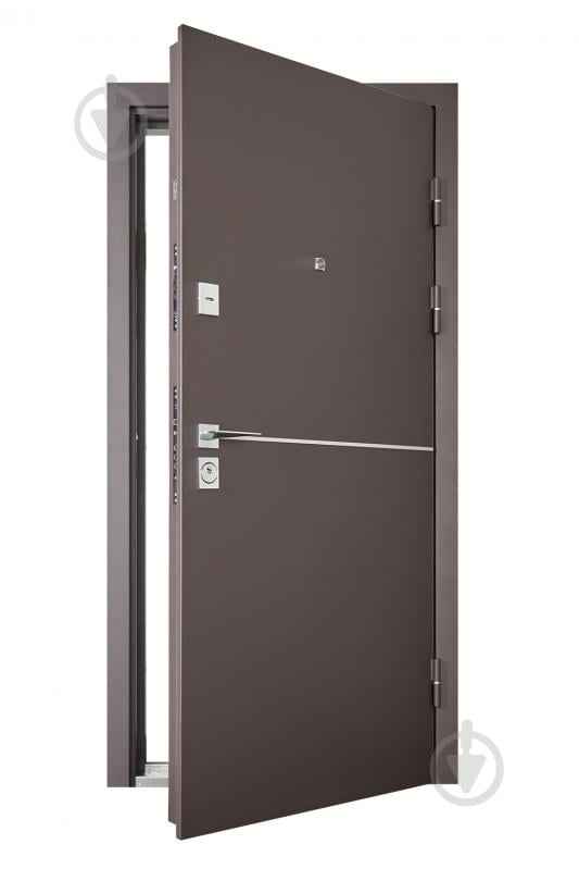 Двері вхідні Abwehr КТМ 76 096 П (8019Т+В) Kale2 ТЕРМО RAL 8019 / венге 2050x960 мм праві - фото 4 Двері вхідні Abwehr КТМ 76 096 П (8019Т+В) Kale2 ТЕРМО RAL 8019 / венге 2050x960 мм праві - фото 4