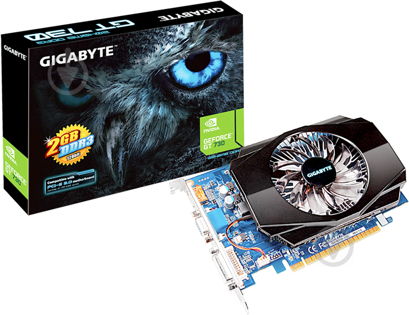 Видеокарта Gigabyte GeForce GT 730 2GB DDR3 128bit (GV-N730-2GI) - фото 4