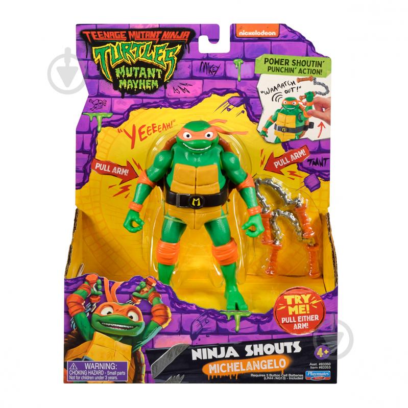 Фигурка TMNT Мovie III Микеланджело (звук) 83353 - фото 1