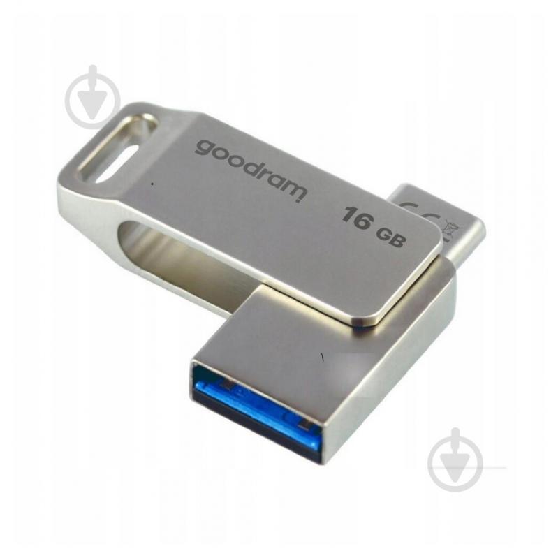 Флеш-память Goodram ODA3 Silver 16 ГБ USB 3.2 Gen. 1 USB Type-C silver (ODA3-0160S0R11) - фото 2