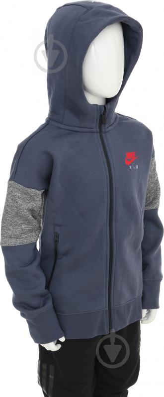 Толстовка Nike B NK AIR HOODIE FZ 856179-471 синий - фото 2