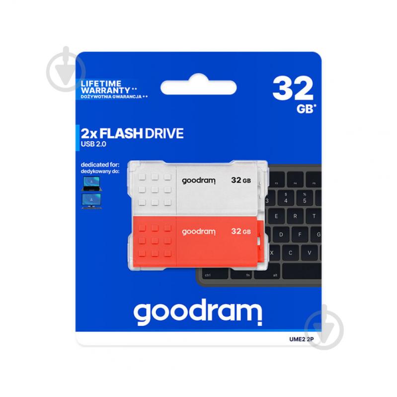 Флешпам'ять Goodram UME2 MIX 2 Pack 32 ГБ USB 2.0 (UME2-0320MXR11-2P) - фото 2