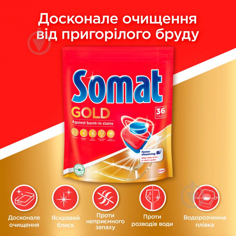 Таблетки для ПММ Somat Gold XL 36 шт. - фото 3