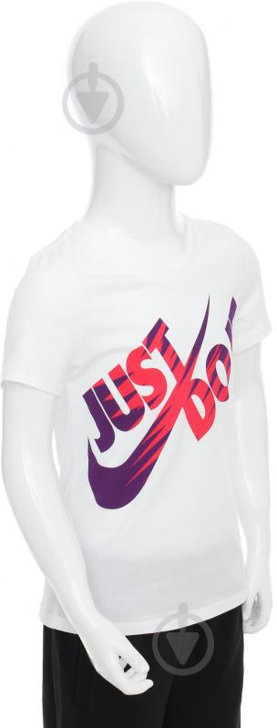 Футболка Nike G NSW TEE V ZIG ZAG JDI 862587-101 р.L белый - фото 2