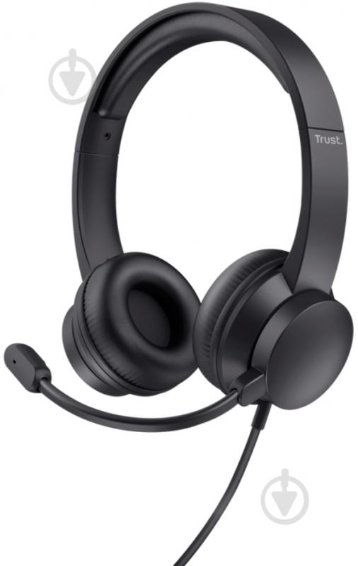 Наушники Trust Ayda USB PC headset black (25088) - фото 1