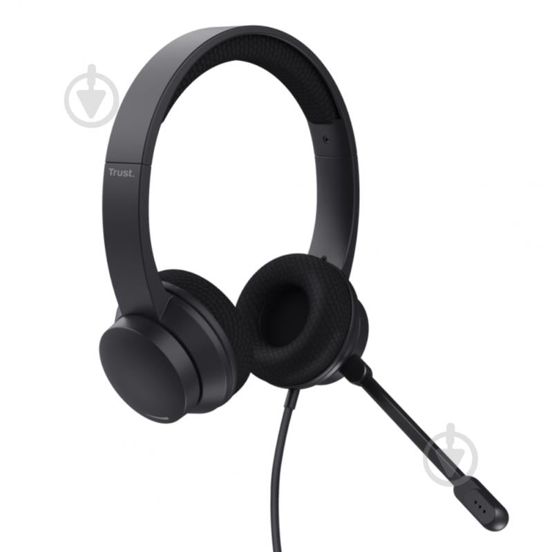 Наушники Trust Ayda USB-ENC PC headset black (25089) - фото 3 Наушники Trust Ayda USB-ENC PC headset black (25089) - фото 3