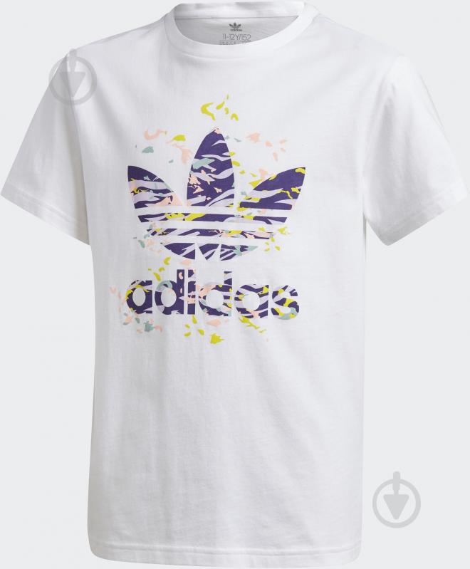 Футболка Adidas TREF TEE GD2814 белый с синим - фото 1 Футболка Adidas TREF TEE GD2814 белый с синим - фото 1