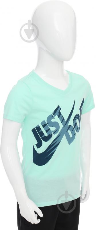 Футболка Nike G NSW TEE V ZIG ZAG JDI 862587-381 р.M зеленый - фото 2