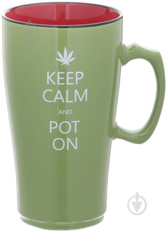 Чашка Bella Vita Keep Calm Green 510 мл - фото 1