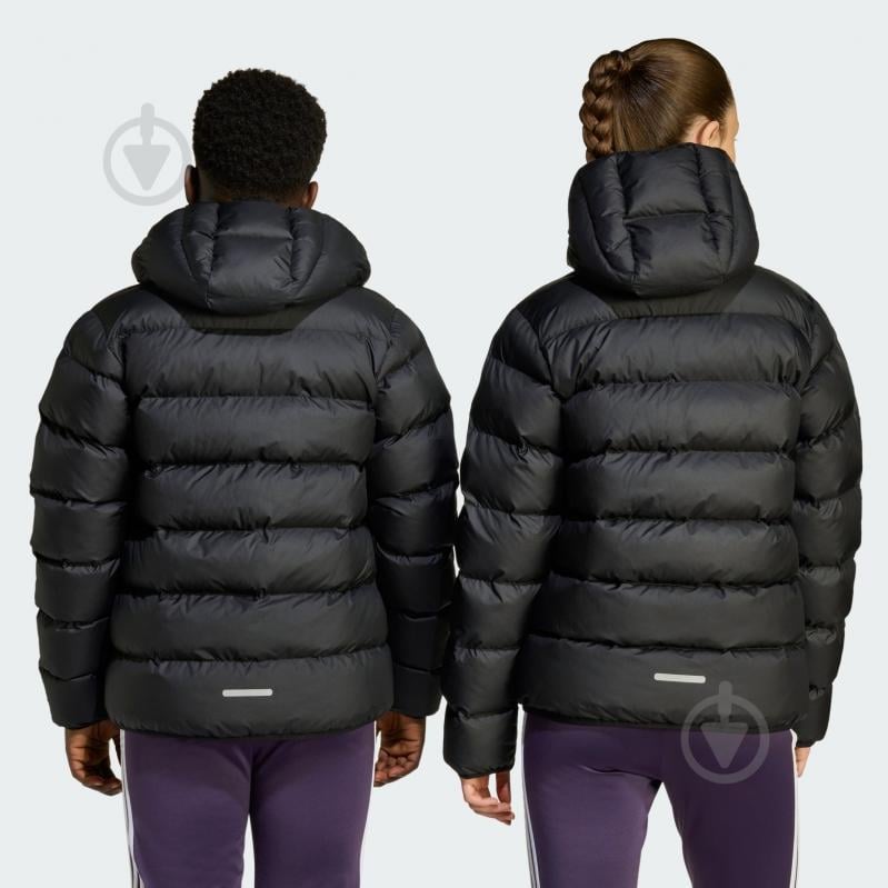 Куртка дитяча демісезонна Adidas J Sd Jkt JL7430 р.12 чорна - фото 4