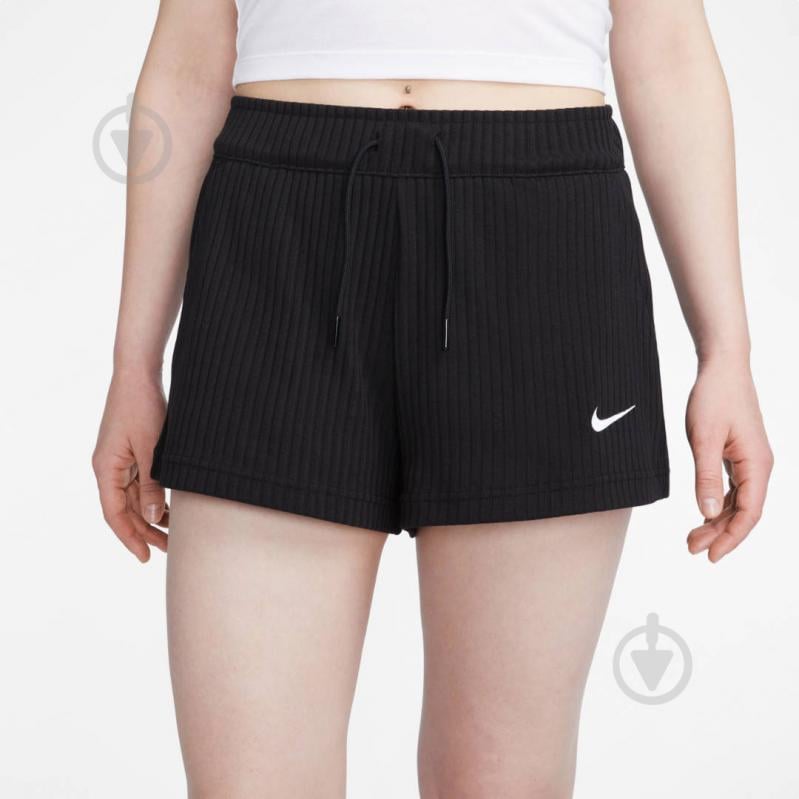 Шорты Nike W NSW RIB JRSY SHORT DV7862-010 р. S черный - фото 2