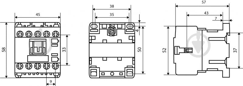 Электромагнитный пускатель Аско-Укрем ПМ 0-06-10 M7 230В (LC1-K0610) A0040010037 - фото 5