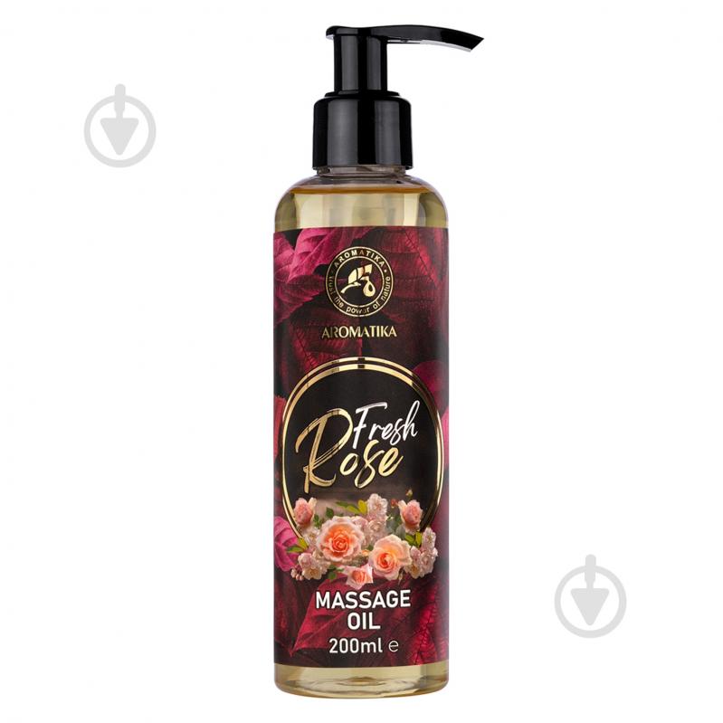Масло косметическое Ароматика для массажа Свежая роза 200 мл - фото 1 Масло косметическое Ароматика для массажа Свежая роза 200 мл - фото 1