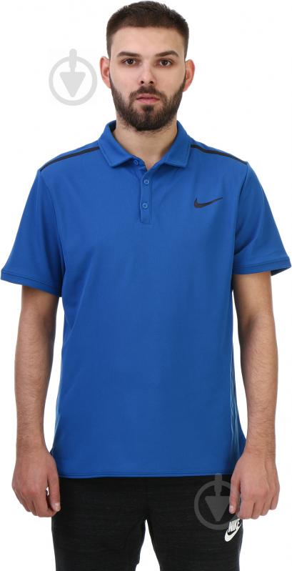 Поло Nike NKCT DRY ADV POLO SS CLSSC 894856-433 L синий - фото 1