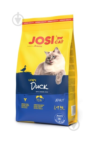 Корм сухий для котів Josera Josicat Crispy Duck з качкою 1,9 кг - фото 1