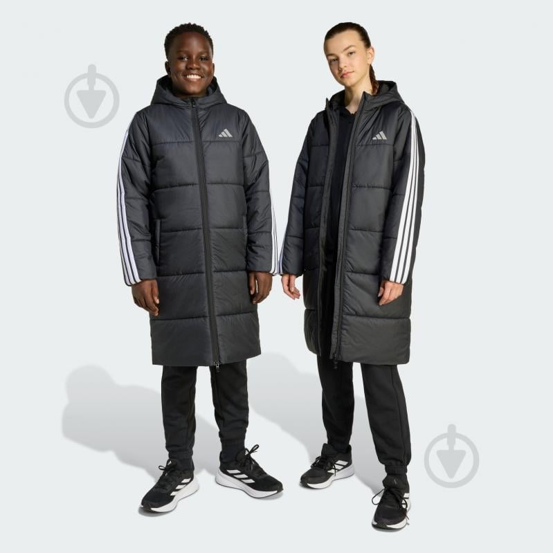 Пальто дитяча демісезонна Adidas J Long Coat JW2484 р.16 чорне - фото 1 Пальто дитяча демісезонна Adidas J Long Coat JW2484 р.16 чорне - фото 1