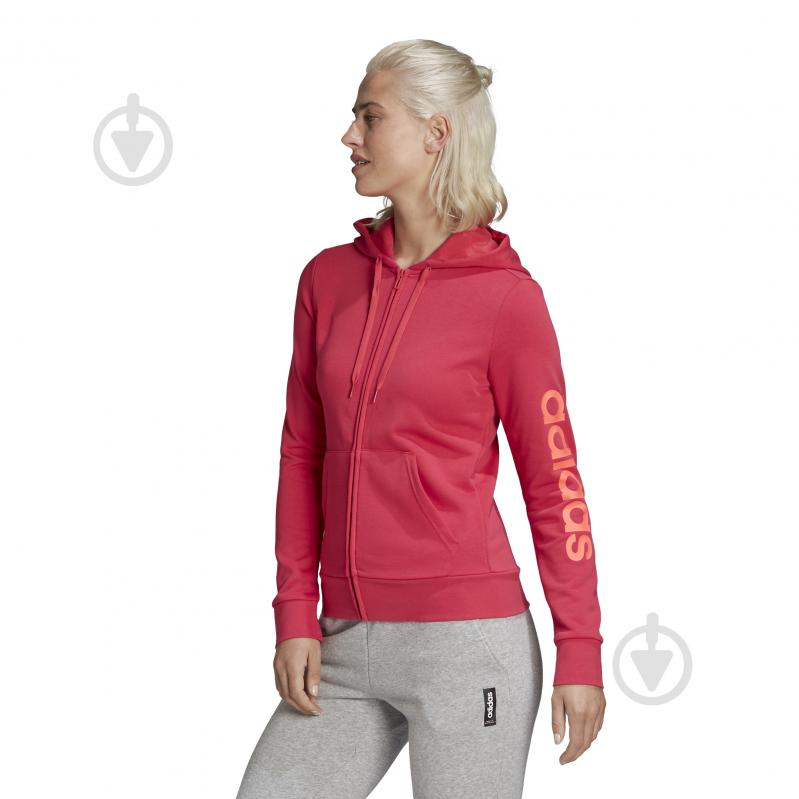 Джемпер Adidas W E LIN FZ HD GD2967 р. M розовый - фото 8