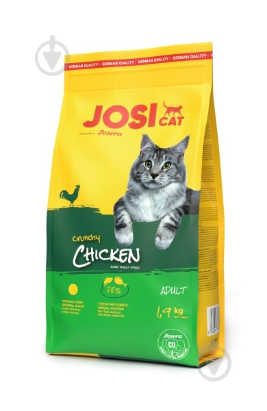 Корм сухой для кошек Josera Josicat Crunchy Poultry с курицей 1,9 кг - фото 1