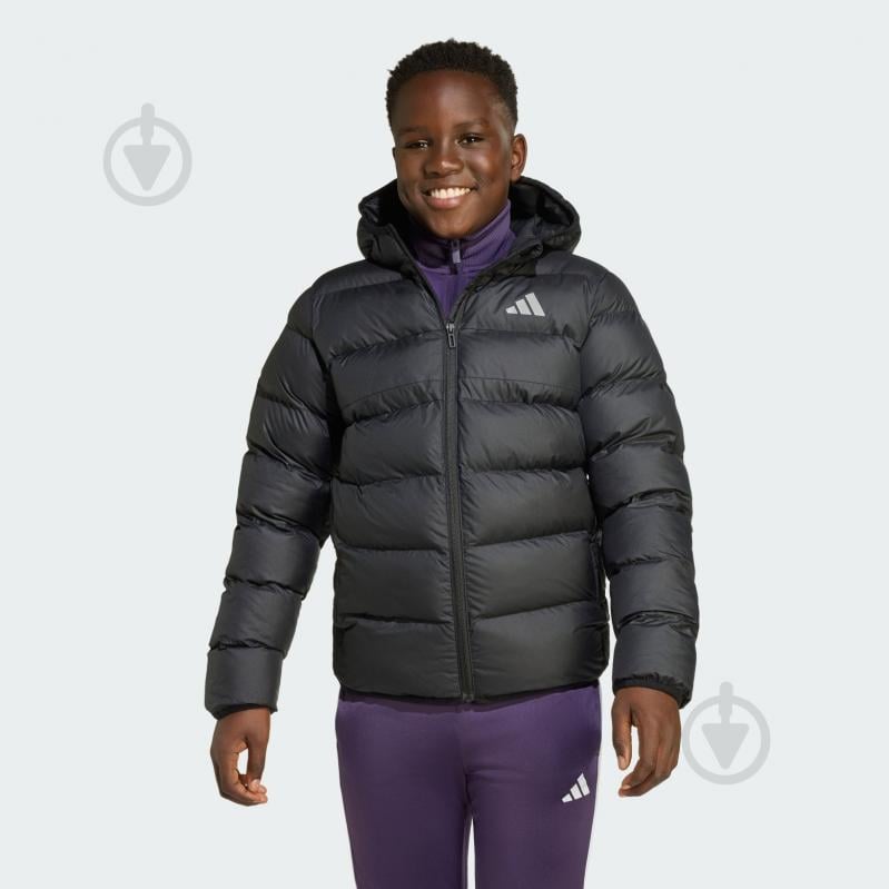 Куртка для мальчиков зимняя Adidas J SD JKT JL7430 черная - фото 1 Куртка для мальчиков зимняя Adidas J SD JKT JL7430 черная - фото 1