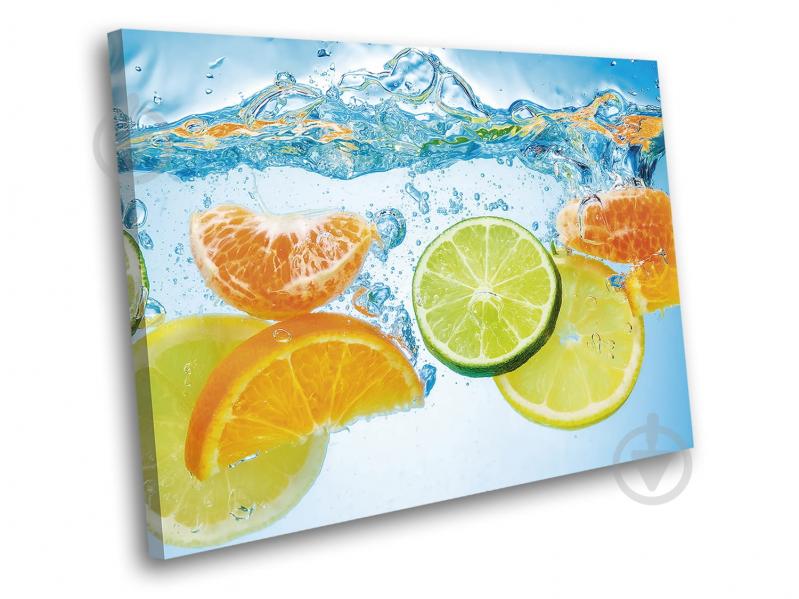 Картина Цитрус в воде 80x60 см WallArt 54558-1.3 - фото 1