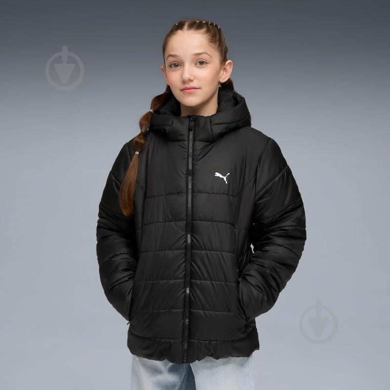 Куртка дитяча демісезонна Puma ESS HOODED PADDED JACKET 68522601 чорна - фото 1