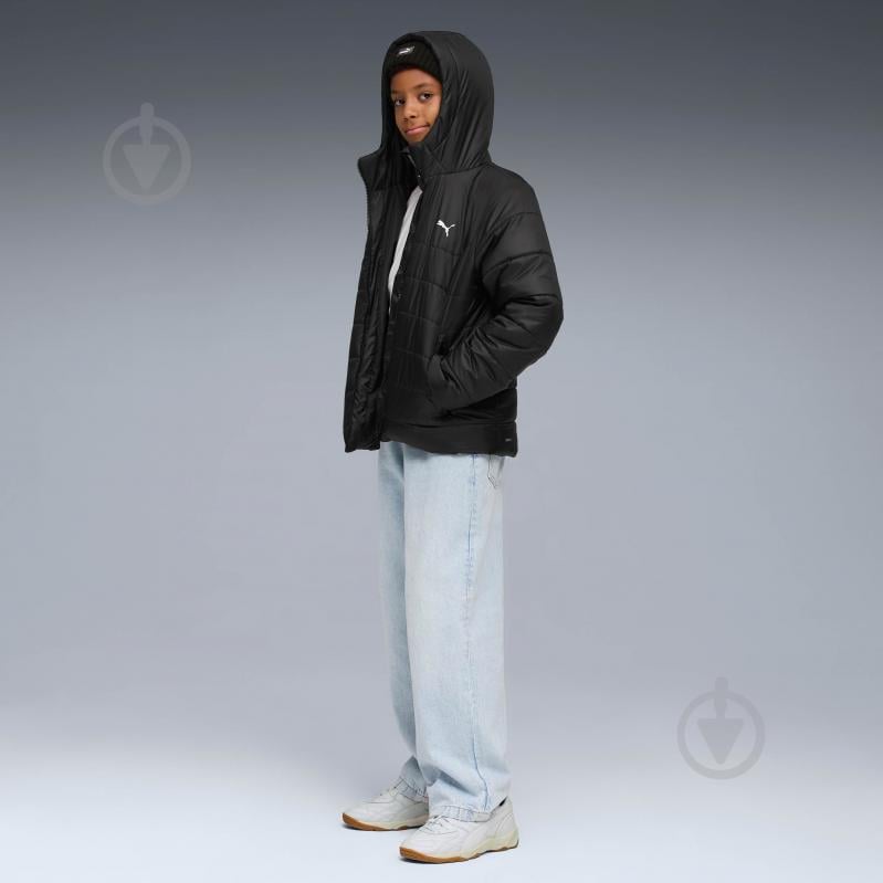 Куртка дитяча демісезонна Puma ESS HOODED PADDED JACKET 68522601 чорна - фото 4