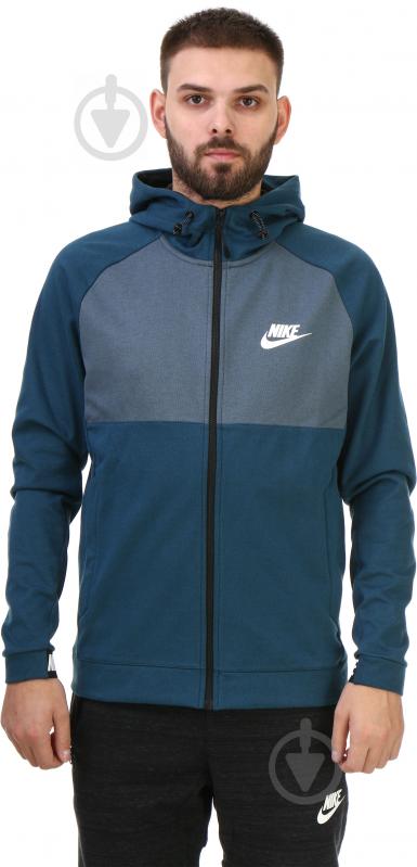 Толстовка Nike M NSW MODERN HOODIE PO LT WT 861742-425 р. L синий - фото 1