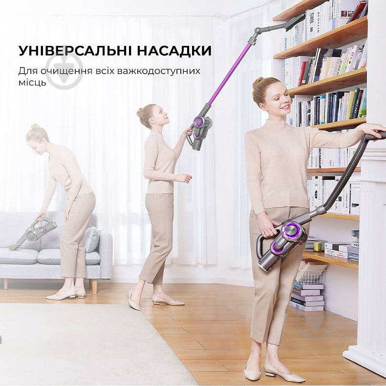 Пилосос акумуляторний JIMMY H8 Pro purple - фото 7