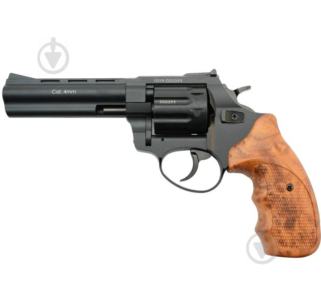 Револьвер Stalker Флобера S 4 мм 4,5 коричн. рук. (силум.барабан)