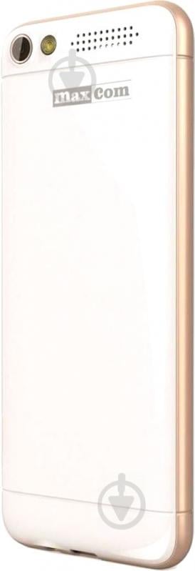 Мобільний телефон Maxcom MM136 white/gold - фото 3