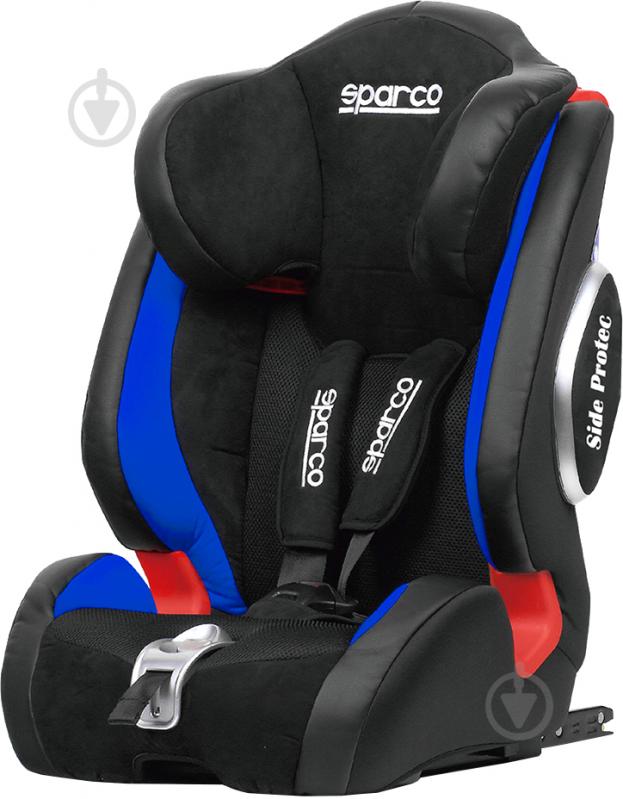 Автокресло-бустер Sparco isofix 1+2+3 (9-36кг) синий 106614 - фото 1