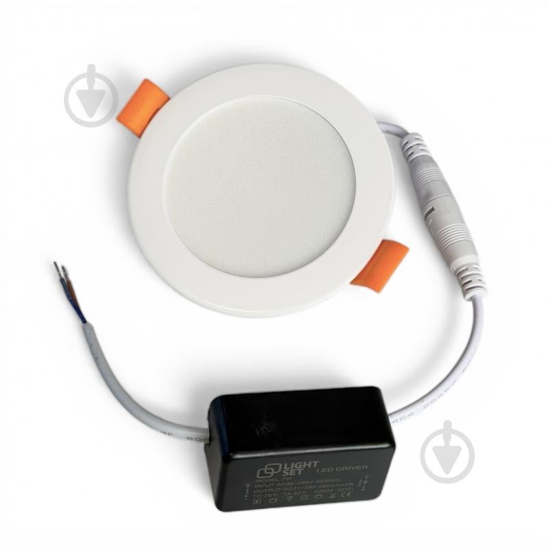 Светильник светодиодный встраиваемый LIGHT SET BUZOK R07 7 Вт LED-модуль 4500 К белый - фото 1 Светильник светодиодный встраиваемый LIGHT SET BUZOK R07 7 Вт LED-модуль 4500 К белый - фото 1
