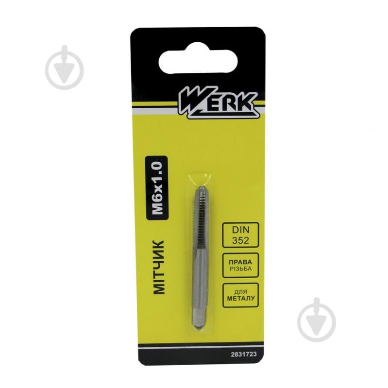 Мітчик ручний M6х1 Werk 2831722 1 шт. 122709 - фото 1