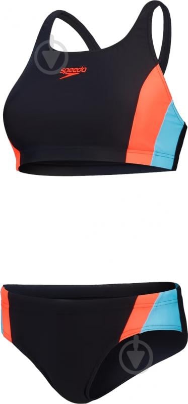 Купальник Speedo CLRBLCK SPLCE 2.0 2PC AF 8-00457217558 р.2XL чорний - фото 11