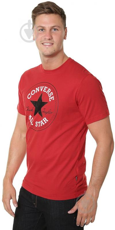 Футболка Converse Nova Chuck Patch Tee 10007887-A46 р.S красный - фото 4