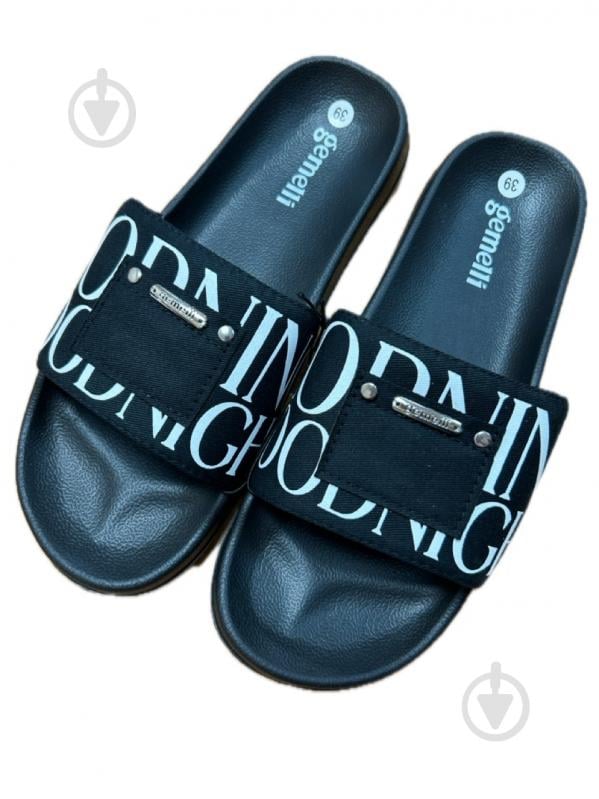 Шлепанцы Gemelli Мода р.41 черный - фото 1