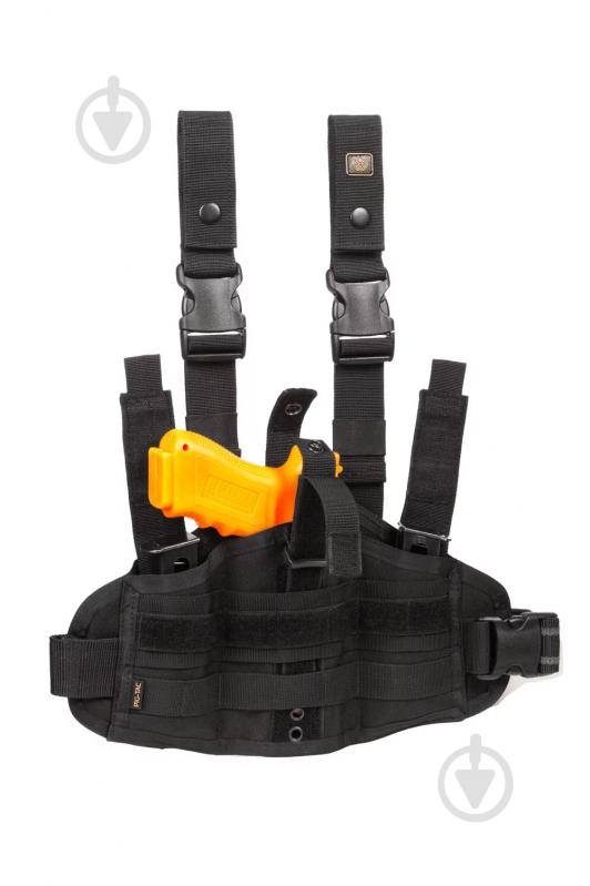 Кобура P1G-Tac підсумок універсальна на стегно molle “uph” (uni.pouch-holster) combat black - фото 2