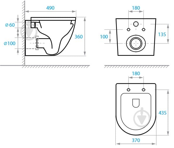 Унітаз підвісний Koller Pool STYLE Smart з сидінням Soft-close (Tornado 3.0) - фото 3