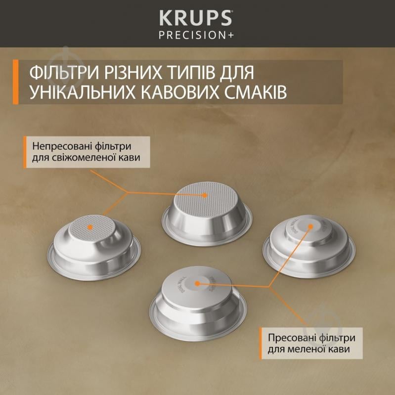 Кавоварка ріжкова Krups Precision+ XP804T10 - фото 6
