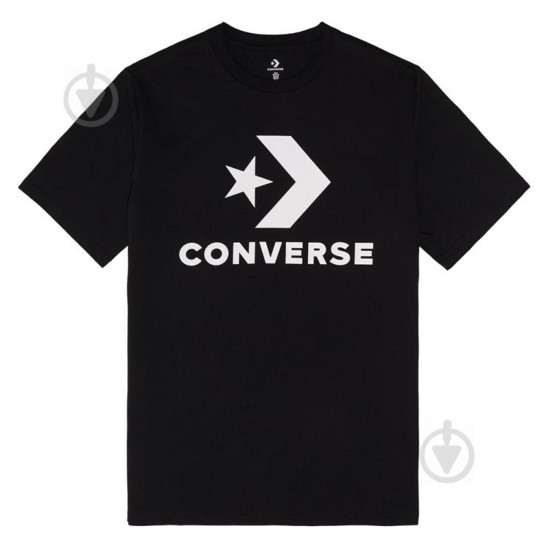 Футболка Converse STAR CHEVRON TEE 10018568-A01 р.S черный - фото 1