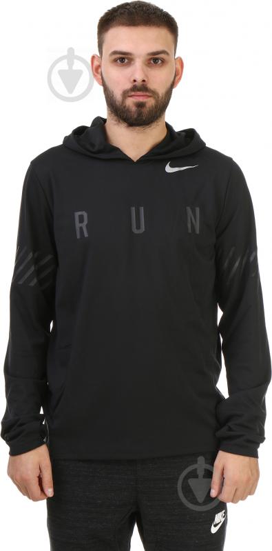 Худи Nike M NK DRY MILER HOODIE SSNL GX 856882-010 р. L черный - фото 1