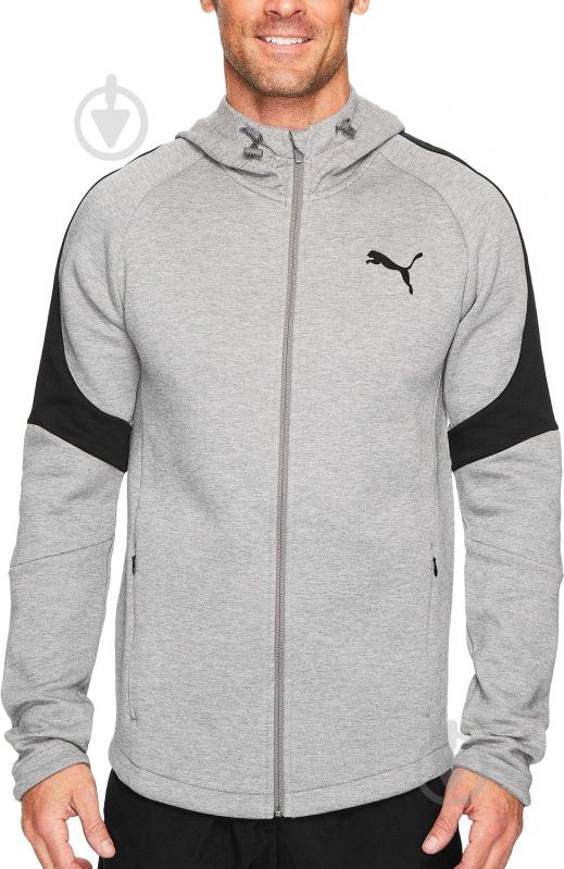 Джемпер Puma Evostripe Move FZ Hoody 59491503 р. L сірий - фото 1