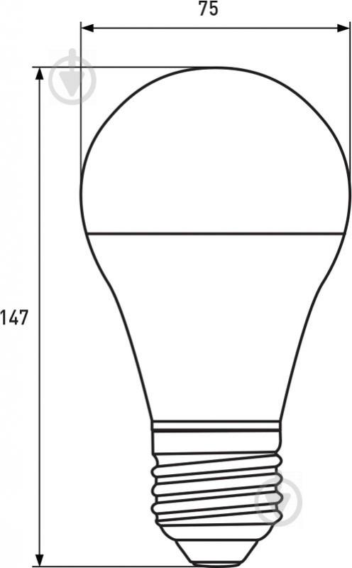 Лампа світлодіодна Eurolamp LED-A75-20272 (N) 20 Вт A75 матова E27 220 В 3000 К - фото 3