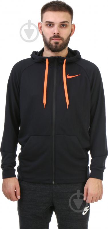 Толстовка Nike M NK DRY HOODIE FZ FLEECE 860465-011 р. S черный - фото 1