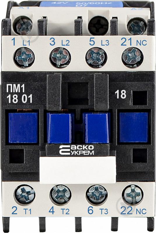 Электромагнитный пускатель Аско-Укрем ПМ 1-18-01 D7 42B (LC1-D1801) A0040010091 - фото 3