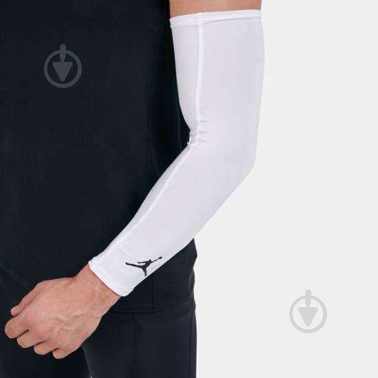 Нарукавники SHOOTER SLEEVES Jordan JORDAN SHOOTER SLEEVES WHITE/BLACK L/XL р. LXL білий - фото 2