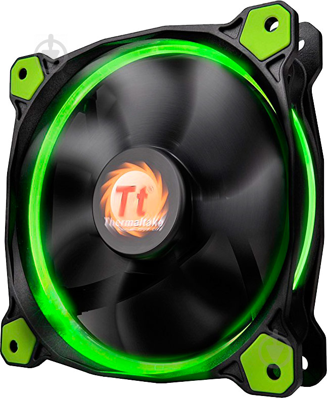 Корпусный кулер Thermaltake Riing 14 Green LED (CL-F039-PL14GR-A) - фото 5