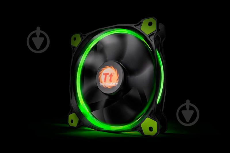 Корпусный кулер Thermaltake Riing 14 Green LED (CL-F039-PL14GR-A) - фото 6