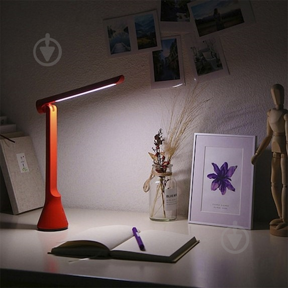 Лампа світлодіодна USB Folding Charging Table Lamp 1800mAh 3700K Red - фото 2