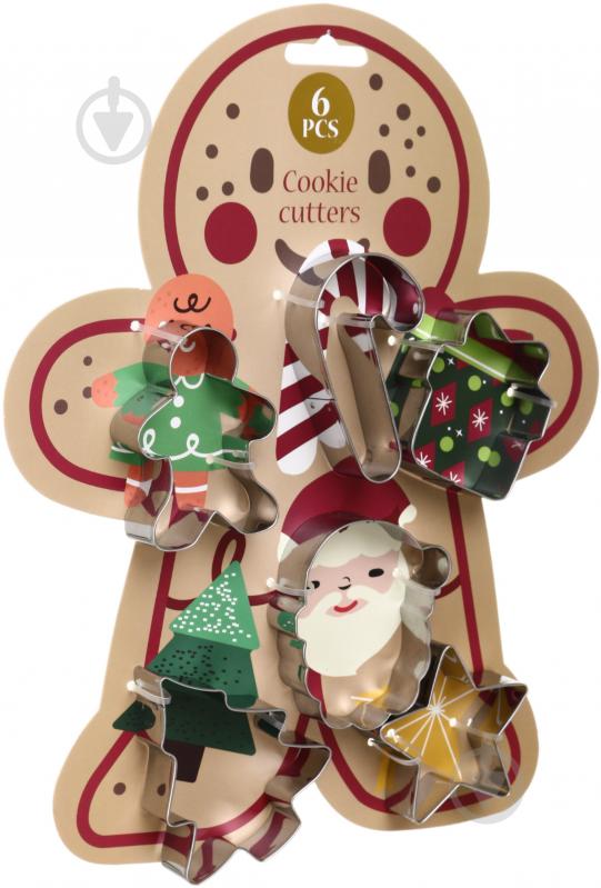 Набор форм для печенья Excellent Houseware Christams 6 шт. в ассортименте - фото 2 Набор форм для печенья Excellent Houseware Christams 6 шт. в ассортименте - фото 2